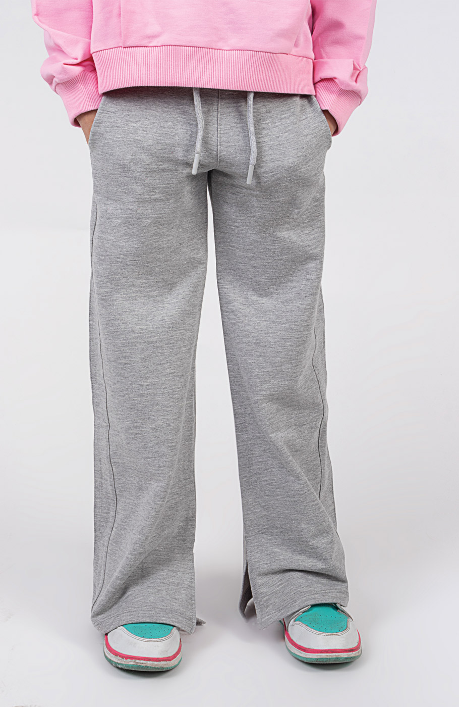 شلوار دورس لایکرا بوت کات چاک دار (ست با کد 10526)