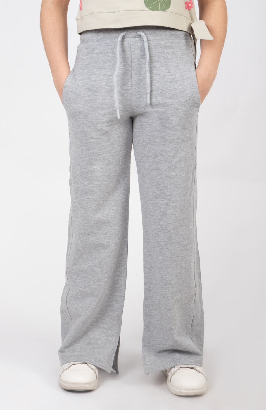 شلوار دورس لایکرا بوت کات چاک دار(ست با کد 10528)