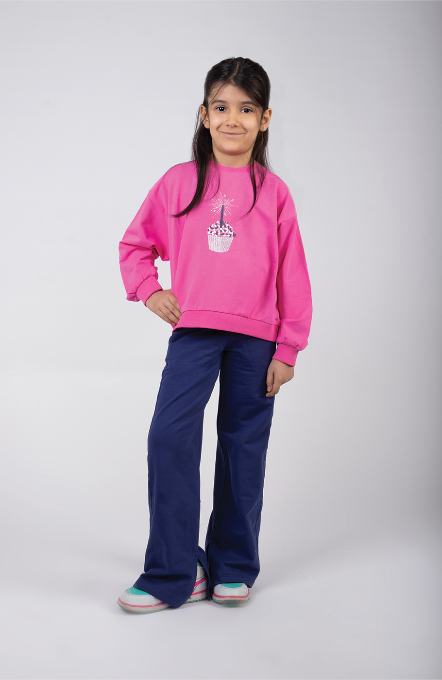 بلوز دورس لایکرا پیلی دار (ست با کد 10527)