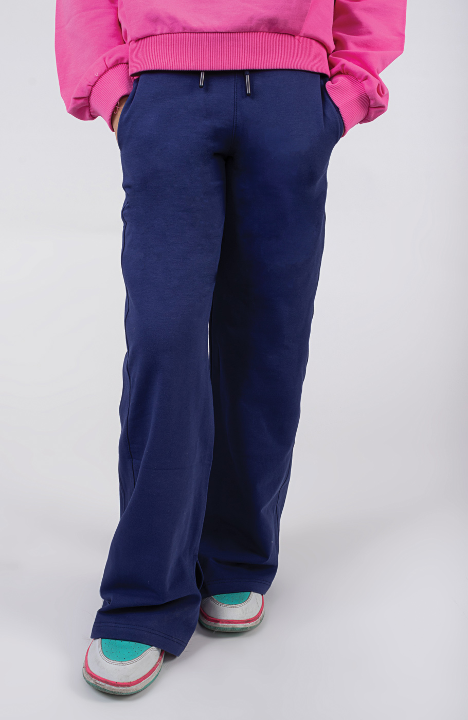 شلوار دورس لایکرا بوت کات چاک دار (ست با کد 10526)