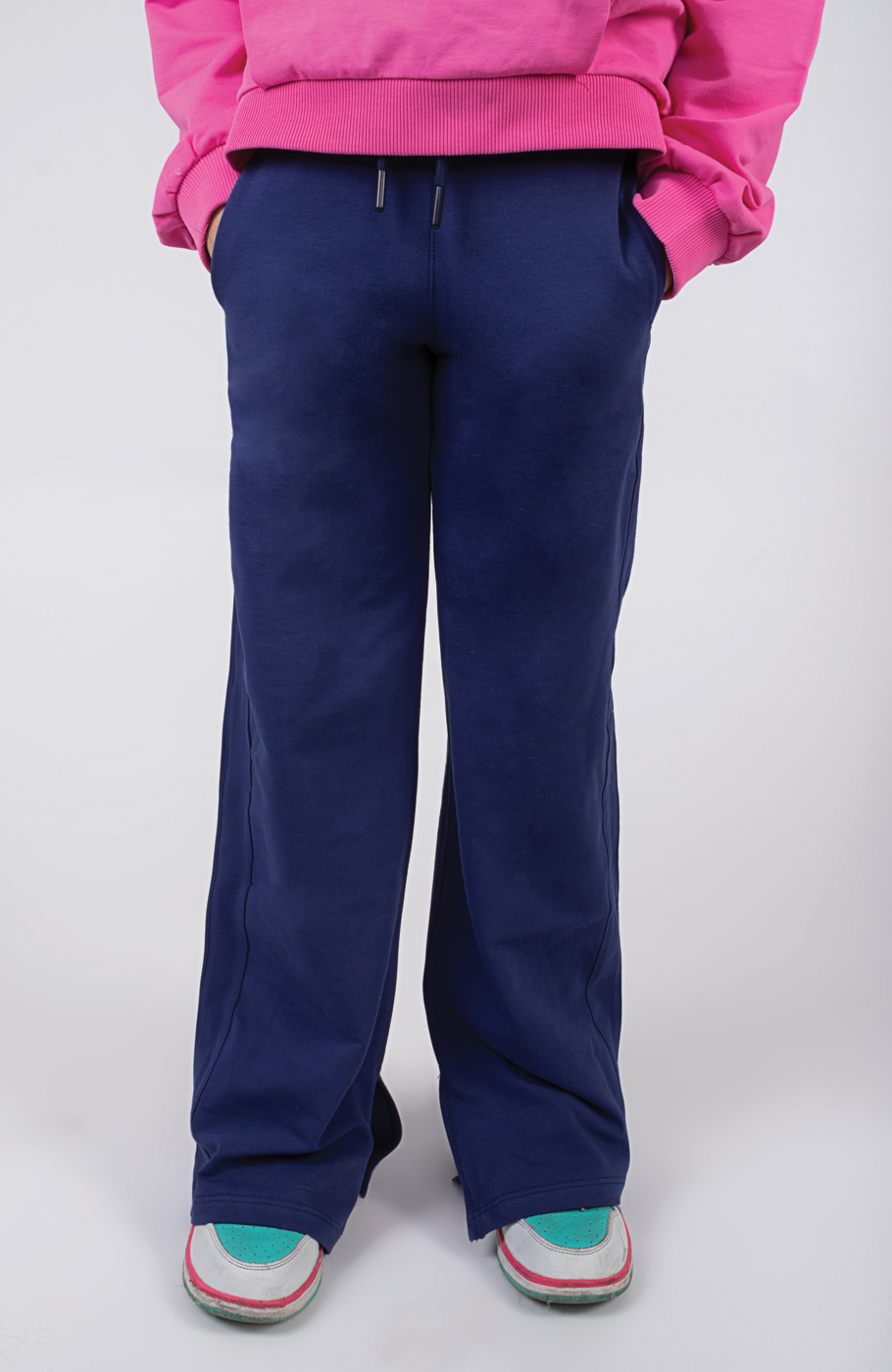 شلوار دورس لایکرا بوت کات چاک دار (ست با کد 10526)