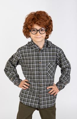 شومیز فلانل آستین بلند کلاه دار