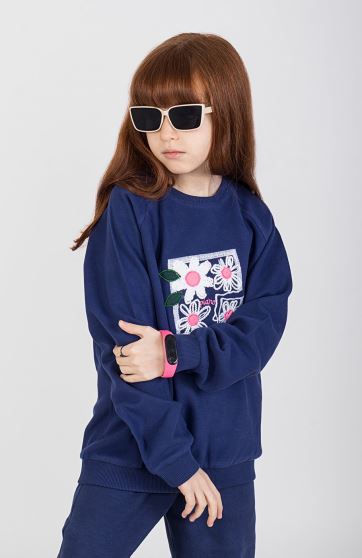 بلوز سلانیک آستین رگلان (ست با کد 10535)