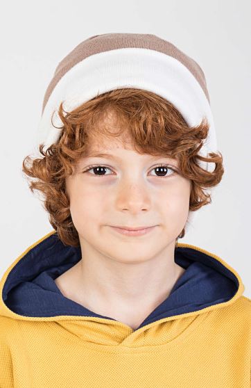 کلاه بافت لبه دو خط