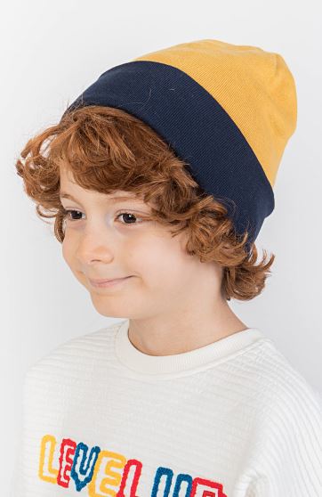 کلاه بافت لبه دو خط