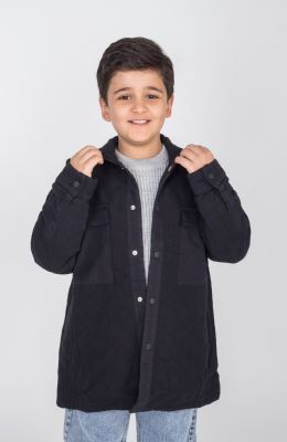 شکت کتان لاینر دار با طرح لوزی