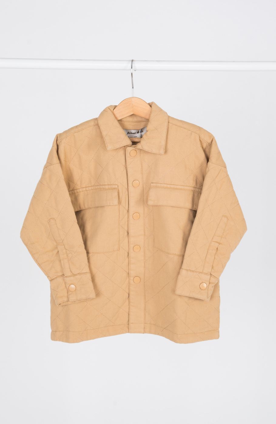 شکت کتان لاینر دار با طرح لوزی