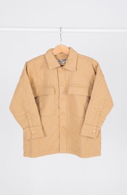 شکت کتان لاینر دار با طرح لوزی