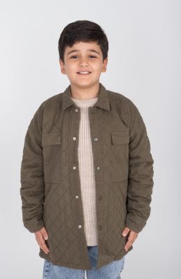 شکت کتان لاینر دار با طرح لوزی