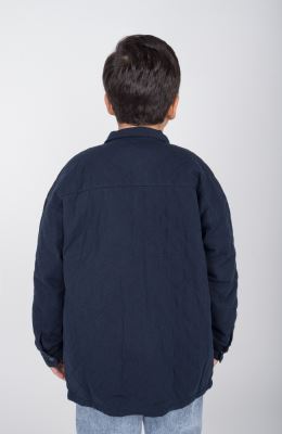 شکت کتان لاینر دار با طرح لوزی