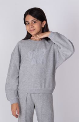 بلوز سلانیک آستین پینتاکس دار (ست با کد 10543)