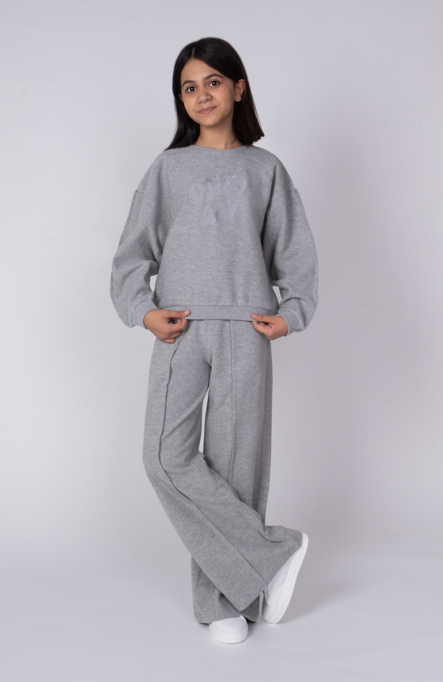 بلوز سلانیک آستین پینتاکس دار (ست با کد 10543)