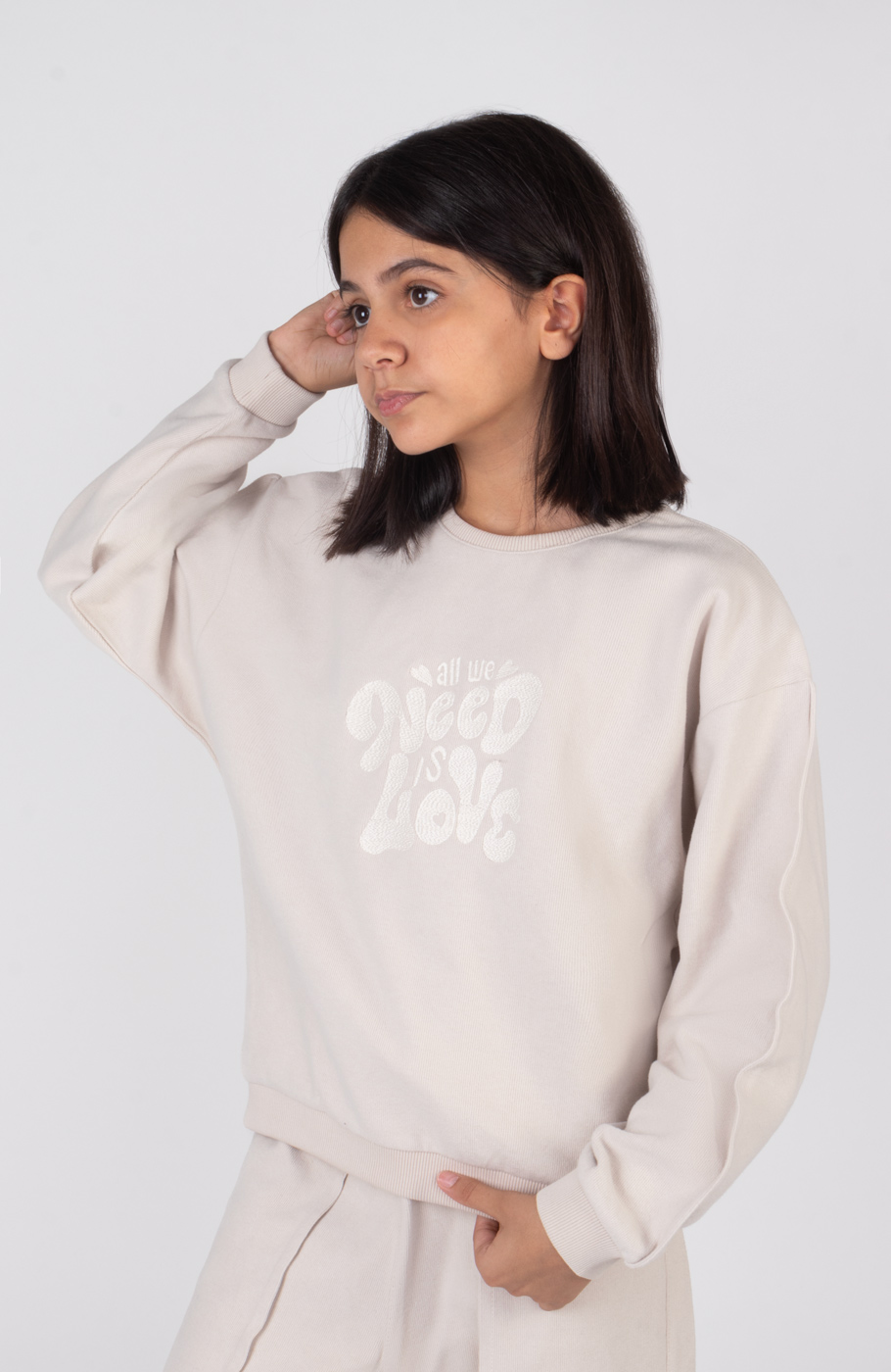 بلوز سلانیک آستین پینتاکس دار (ست با کد 10543)