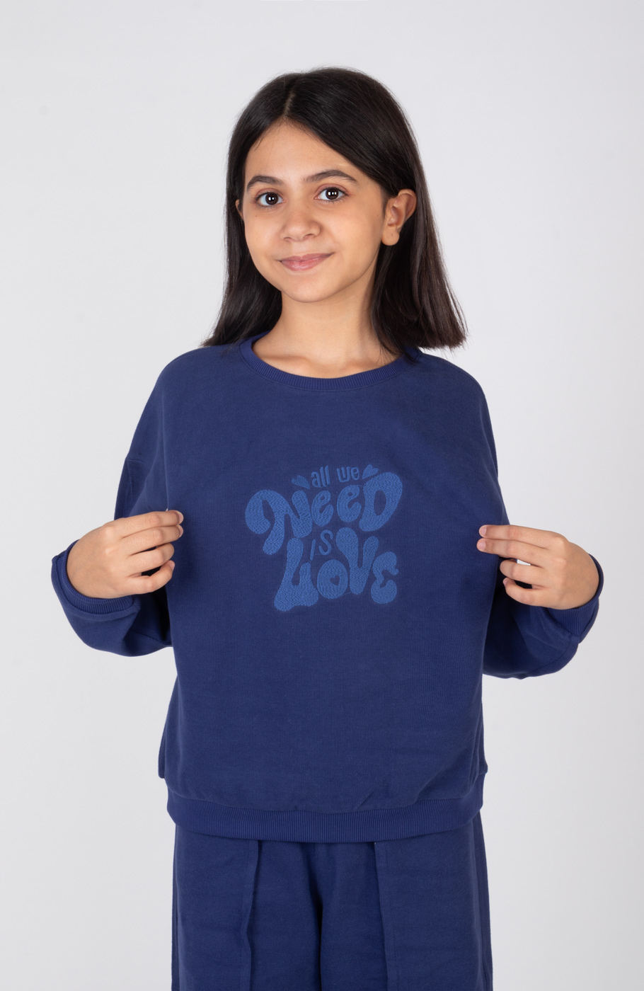 بلوز سلانیک آستین پینتاکس دار (ست با کد 10543)