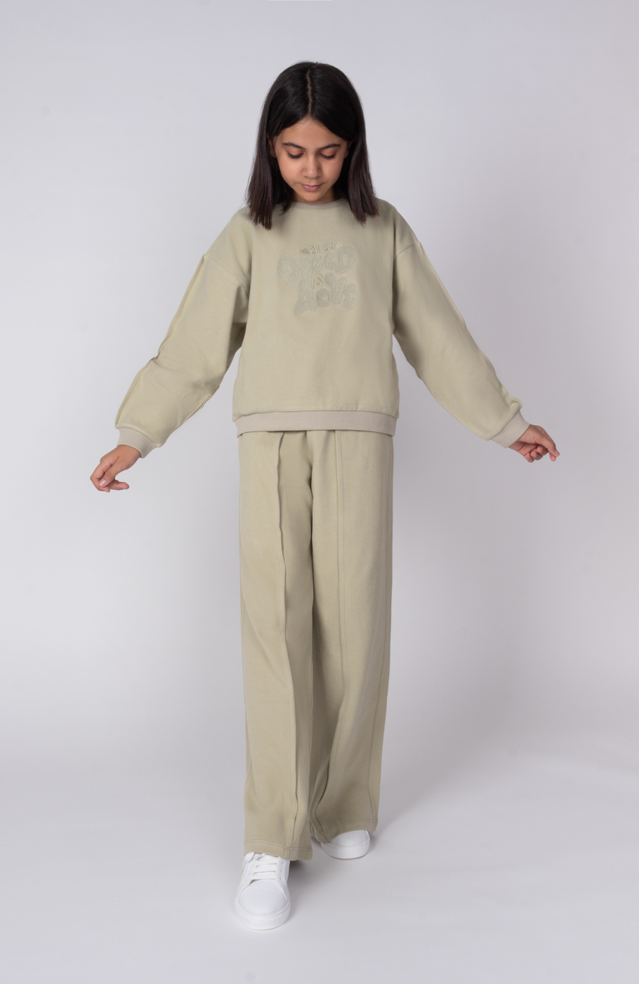 بلوز سلانیک آستین پینتاکس دار (ست با کد 10543)