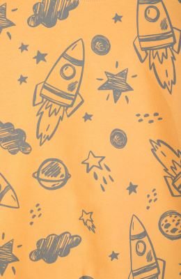 بلوز فاینریب آستین افتاده تمام چاپ