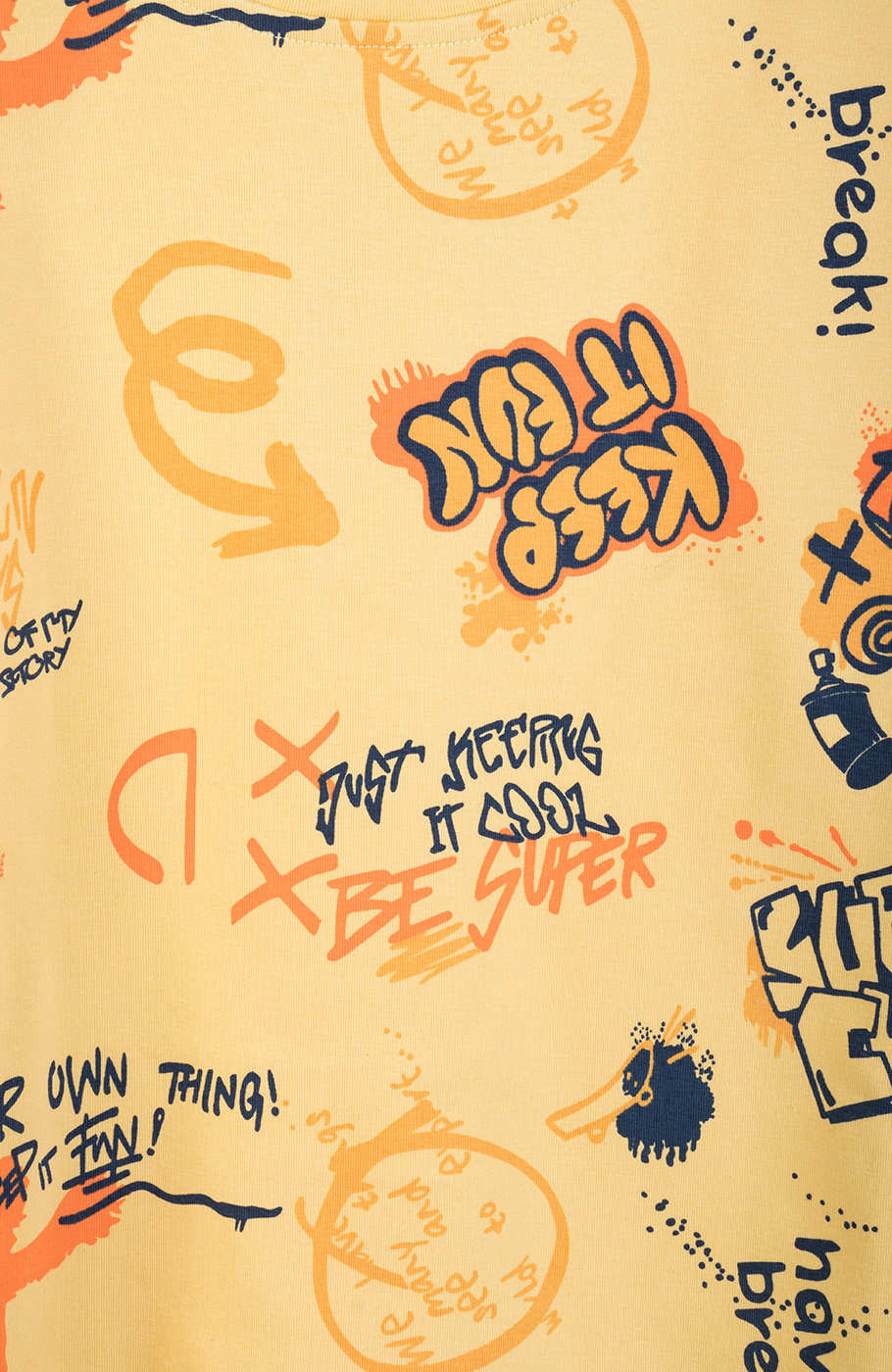 بلوز فاینریب آستین افتاده تمام چاپ