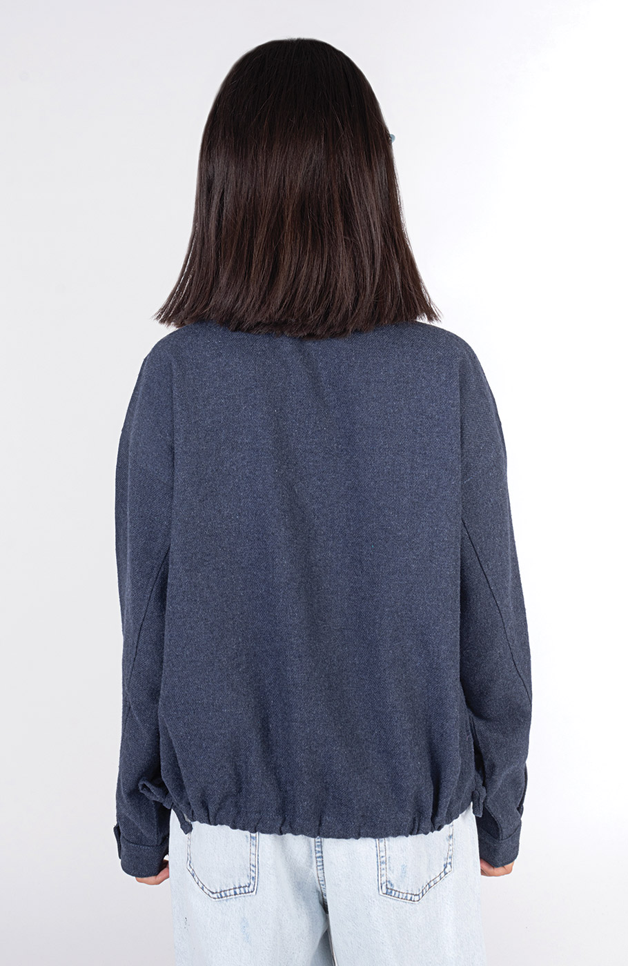 شومیز فلانل کج راه آستین بلند دمپا گت دار