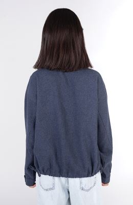 شومیز فلانل کج راه آستین بلند دمپا گت دار