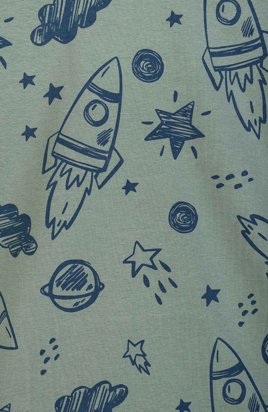 بلوز فاینریب آستین افتاده تمام چاپ