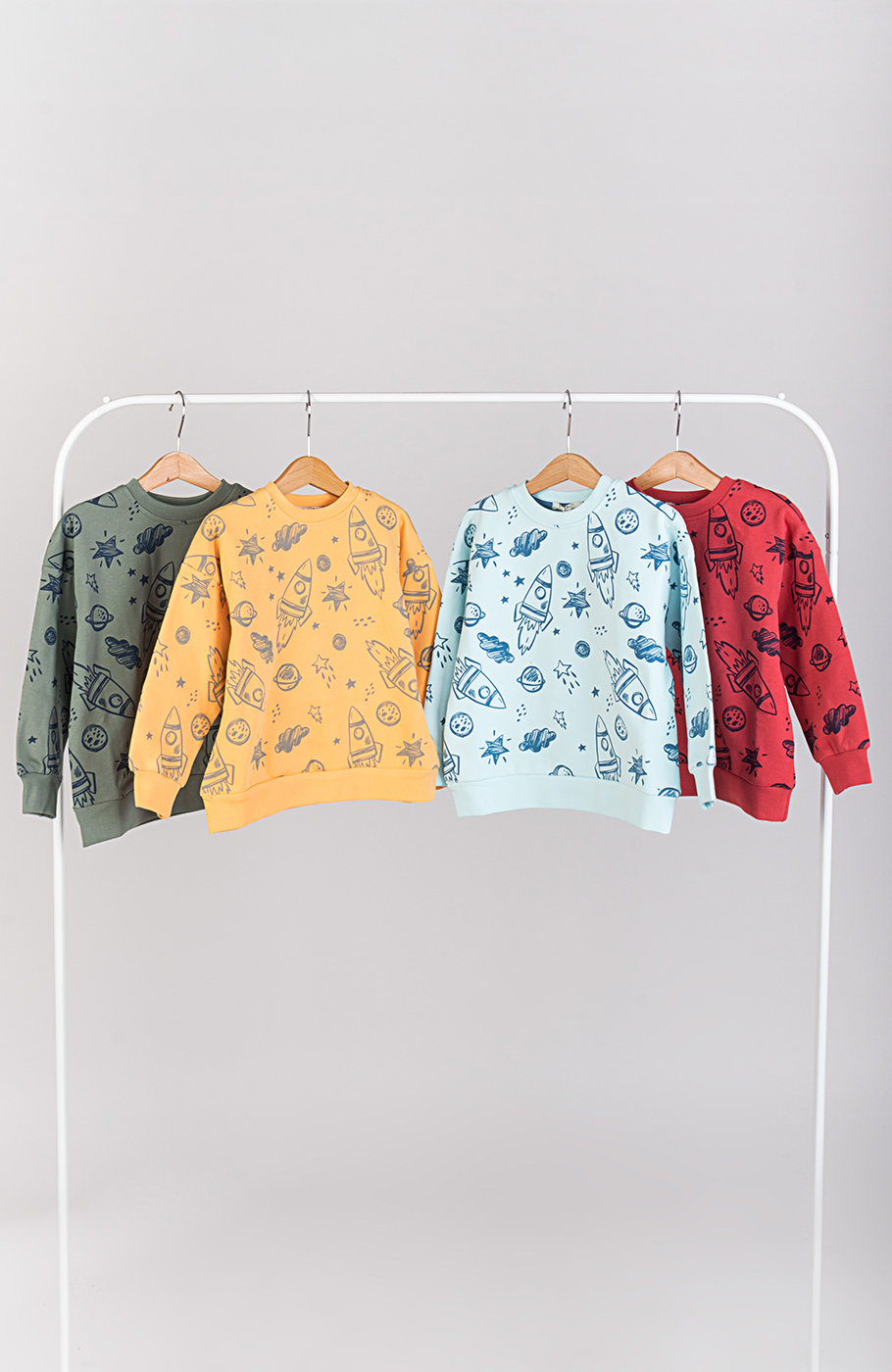 بلوز فاینریب آستین افتاده تمام چاپ