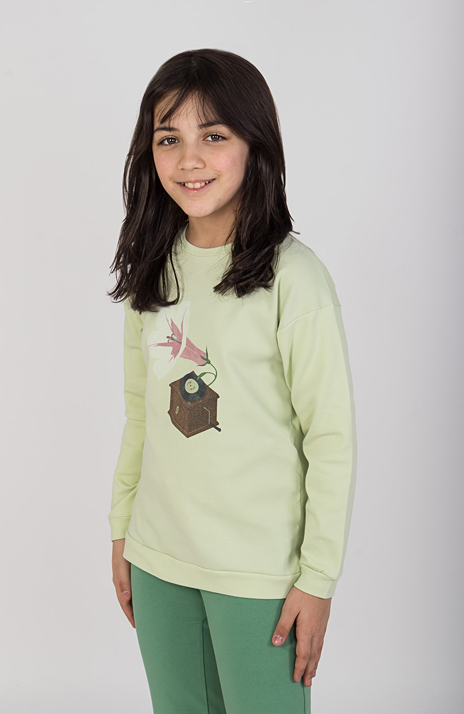 بلوز فاینریب آستین افتاده (ست با کد 10547)