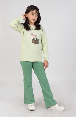 بلوز فاینریب آستین افتاده (ست با کد 10547)