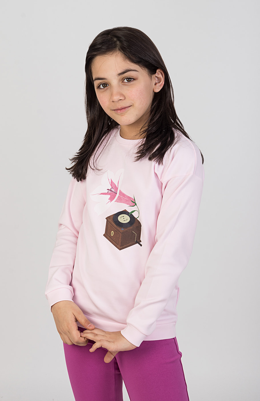 بلوز فاینریب آستین افتاده (ست با کد 10547)