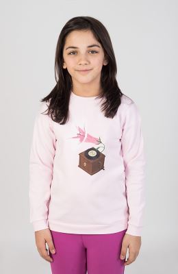 بلوز فاینریب آستین افتاده (ست با کد 10547)