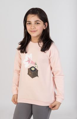 بلوز فاینریب آستین افتاده (ست با کد 10547)