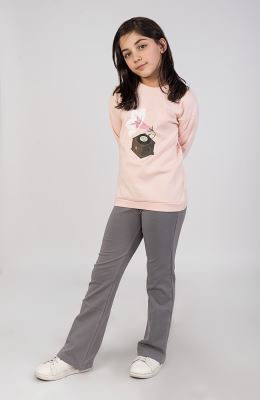 بلوز فاینریب آستین افتاده (ست با کد 10547)