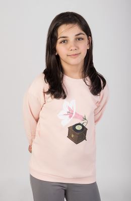 بلوز فاینریب آستین افتاده (ست با کد 10547)