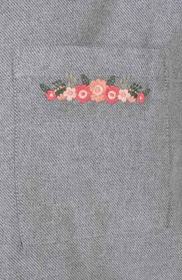 شومیز فلانل کج راه آستین بلند دمپا گت دار