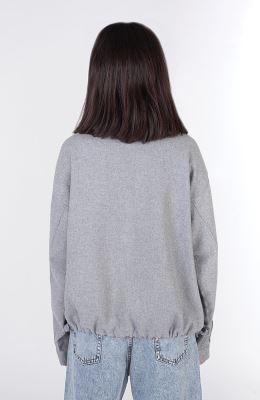 شومیز فلانل کج راه آستین بلند دمپا گت دار