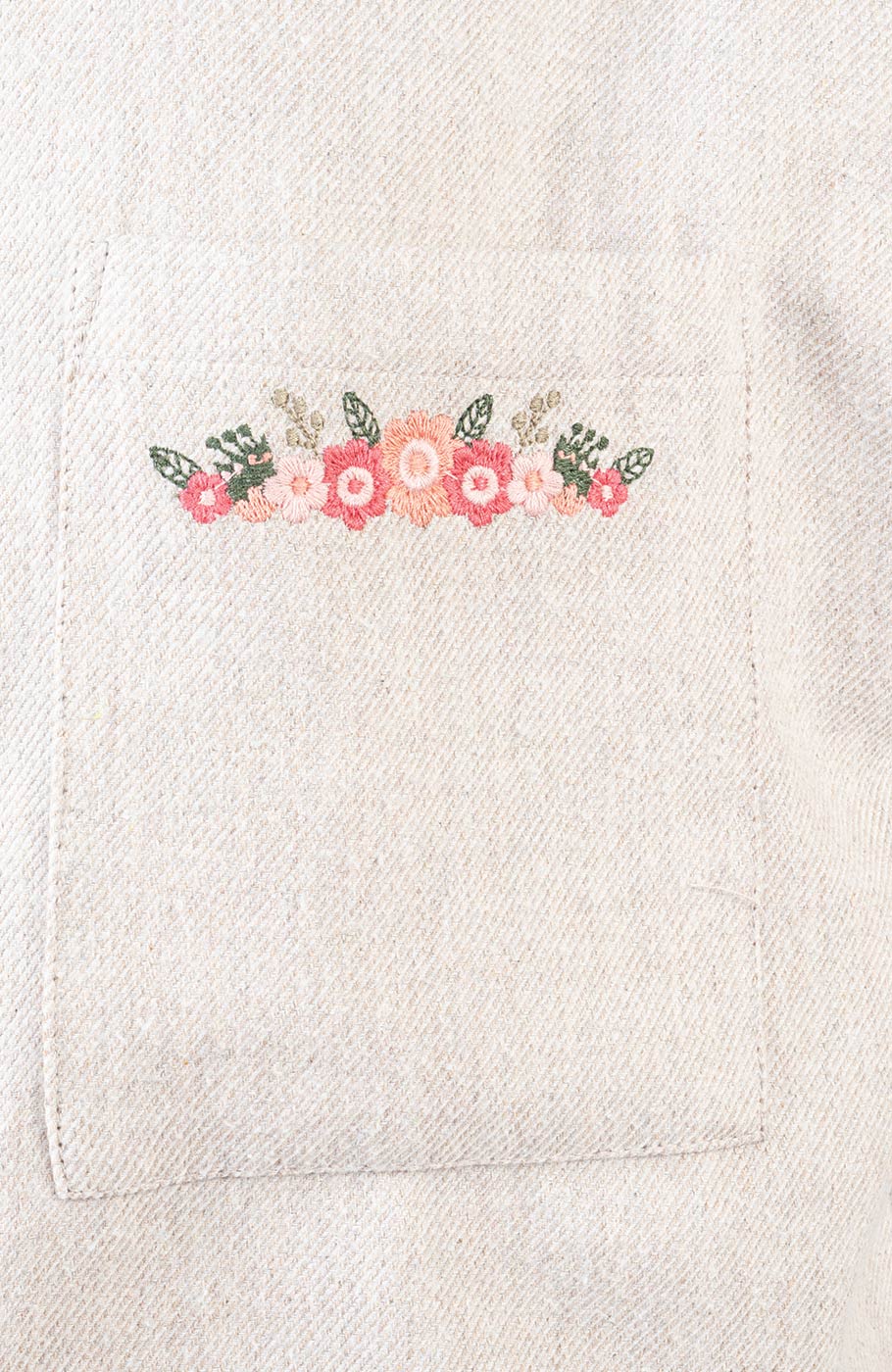 شومیز فلانل کج راه آستین بلند دمپا گت دار