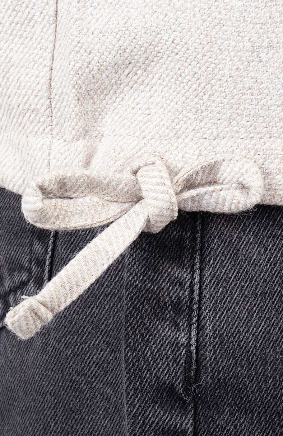 شومیز فلانل کج راه آستین بلند دمپا گت دار