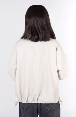 شومیز فلانل کج راه آستین بلند دمپا گت دار