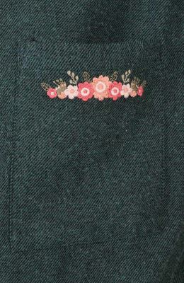 شومیز فلانل کج راه آستین بلند دمپا گت دار