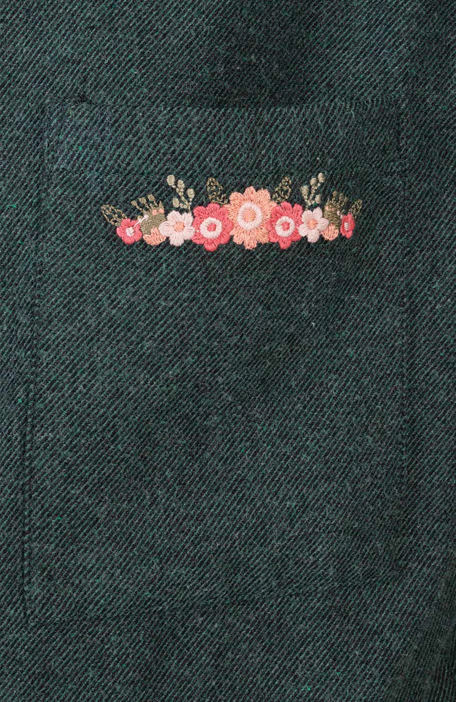 شومیز فلانل کج راه آستین بلند دمپا گت دار