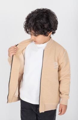 بامر جکت ژاکارد فیتیله‌ای راه راه