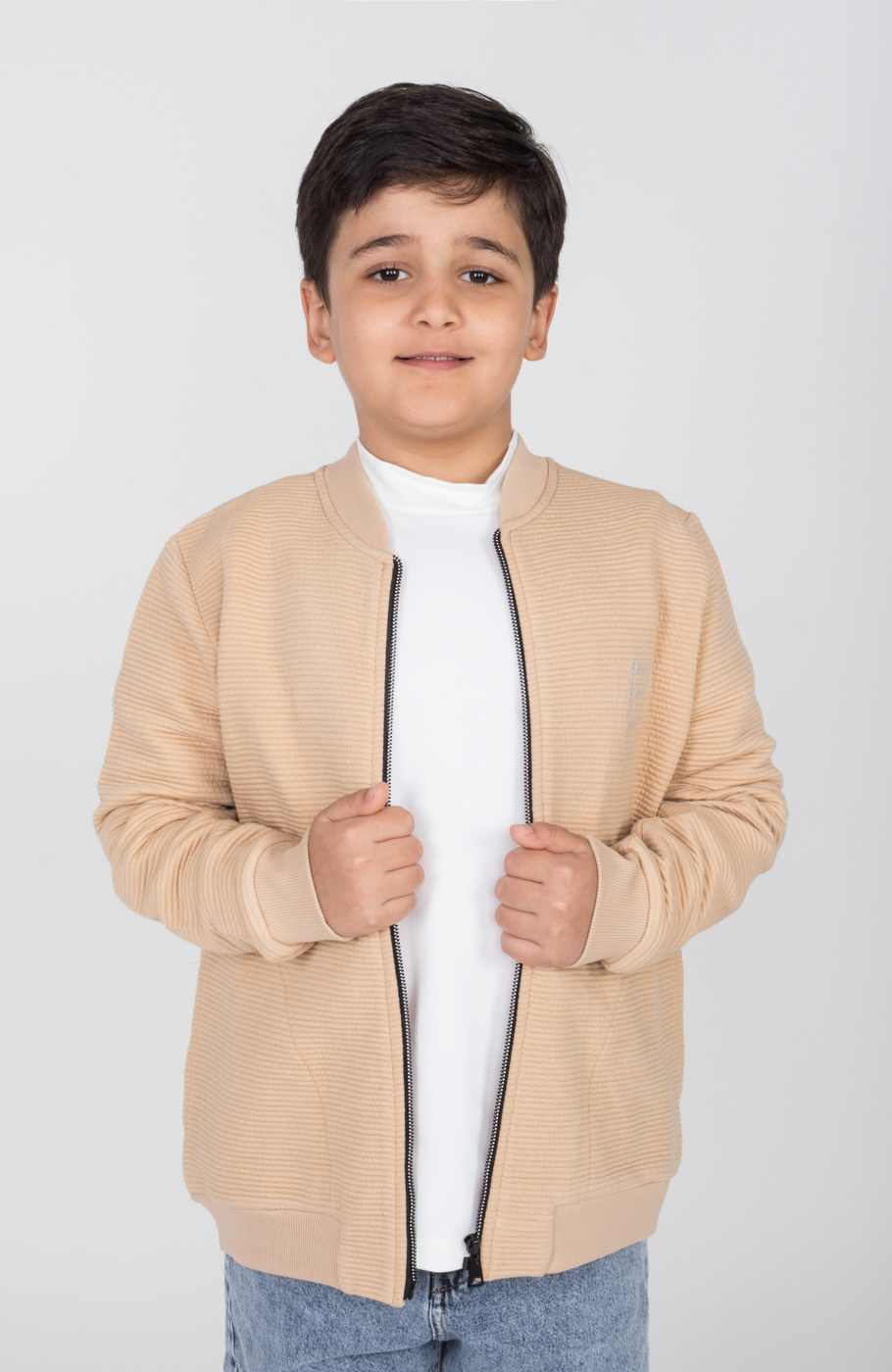 بامر جکت ژاکارد فیتیله‌ای راه راه