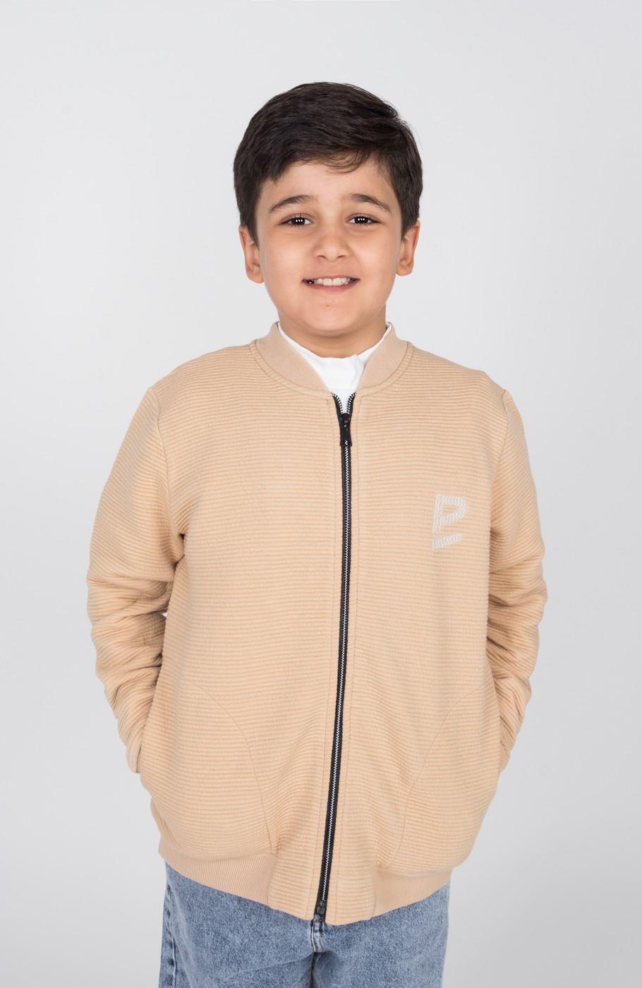 بامر جکت ژاکارد فیتیله‌ای راه راه