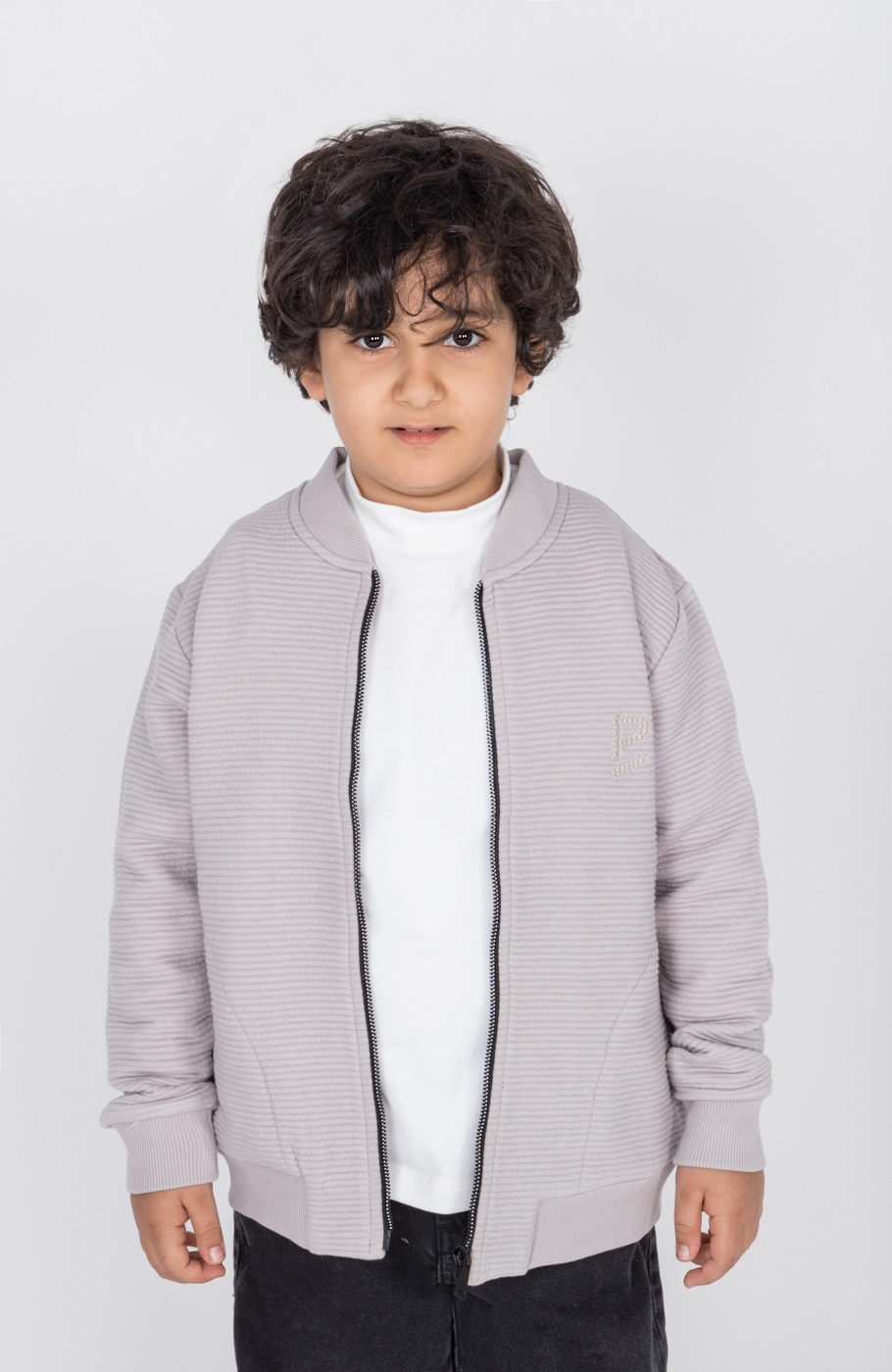 بامر جکت ژاکارد فیتیله‌ای راه راه