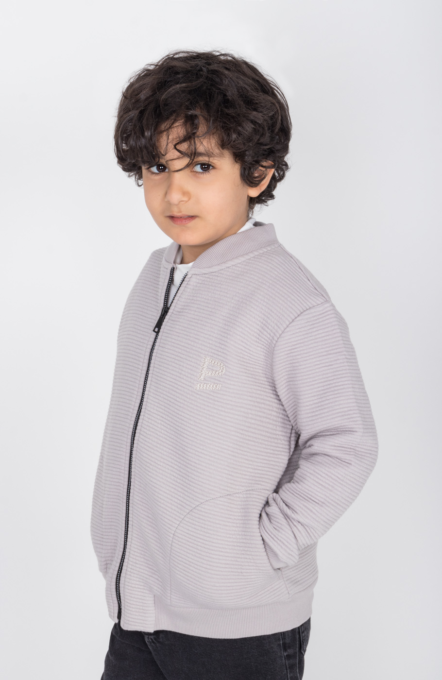 بامر جکت ژاکارد فیتیله‌ای راه راه