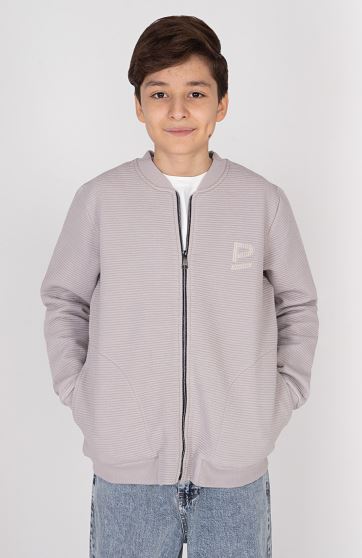 بامر جکت ژاکارد فیتیله‌ای راه راه