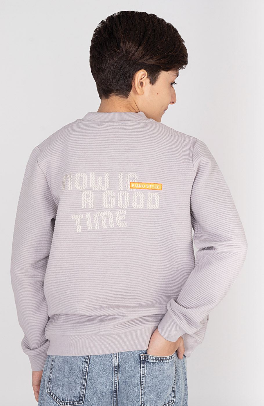 بامر جکت ژاکارد فیتیله‌ای راه راه