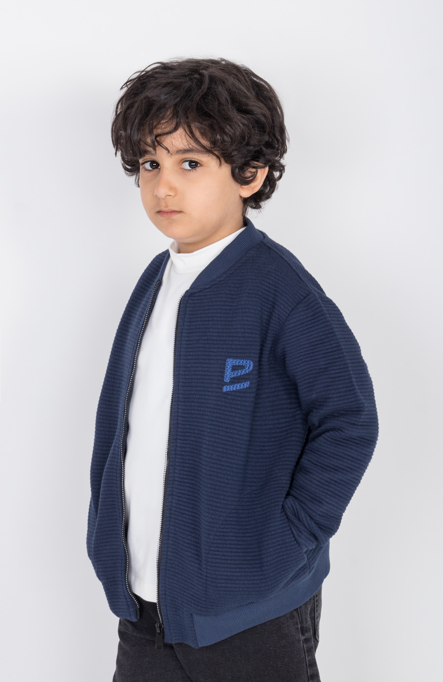 بامر جکت ژاکارد فیتیله‌ای راه راه