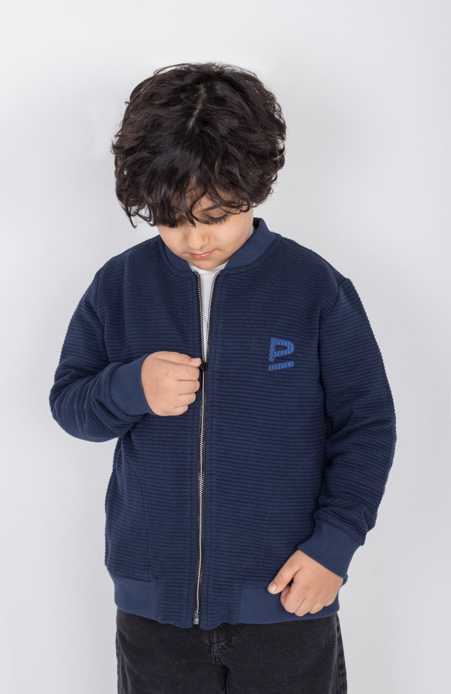 بامر جکت ژاکارد فیتیله‌ای راه راه