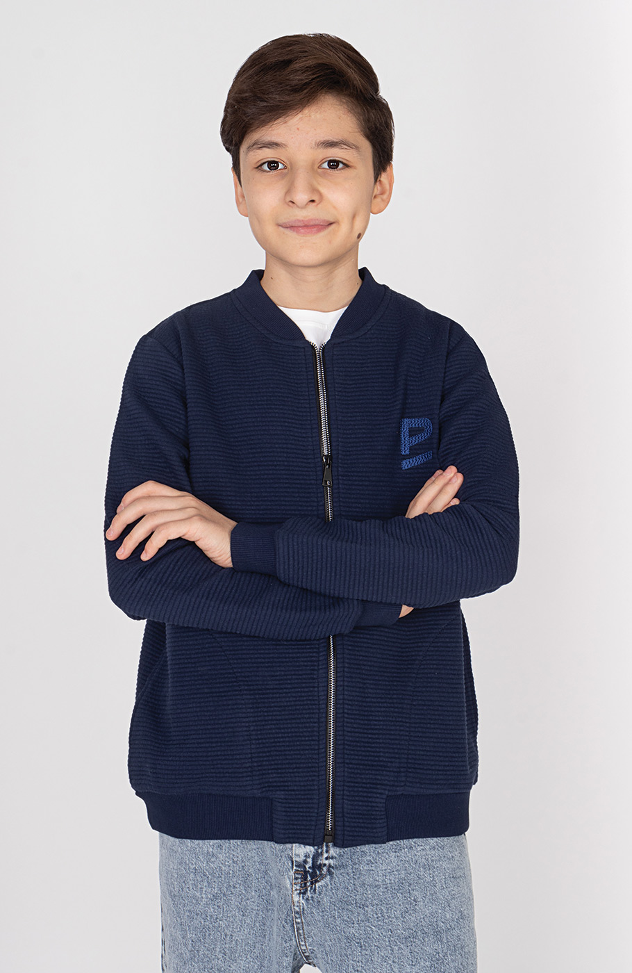 بامر جکت ژاکارد فیتیله‌ای راه راه