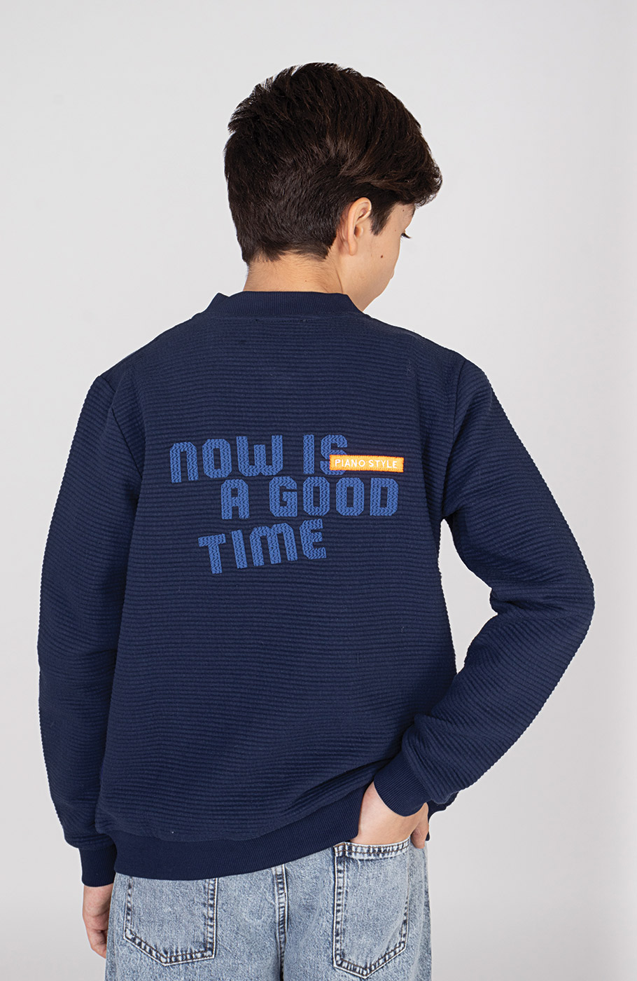 بامر جکت ژاکارد فیتیله‌ای راه راه